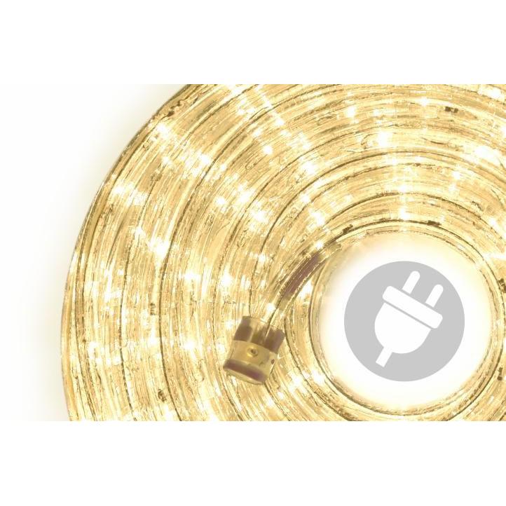 Světelná hadice 40 m teple bílá do zásuvky venkovní + vnitřní, trvale svítící