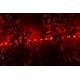 Červená světelná hadice led venkovní + vnitřní 10 m do zásuvky, trvale svítící