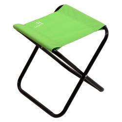Malá lehká skládací přenosná židlička bez opěrky, zelená