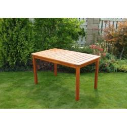 Venkovní dřevěný stůl masiv borovice mořená pro 6 osob 130x77 cm