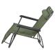 Outdoorové tmavě zelené křeslo s možností rozložení na lehátko