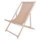 Dřevěné křeslo / lehátko polohovací na zahradu, terasu, na pláž - béžové