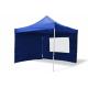 Párty stan 3x3 m profi s bočnícemi (2x stěna s oknem, 2x stěna bez okna), skládací, modrý