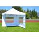 Párty stan 3x3 m profi s bočnícemi (2x stěna s oknem, 2x stěna bez okna), skládací, bílý