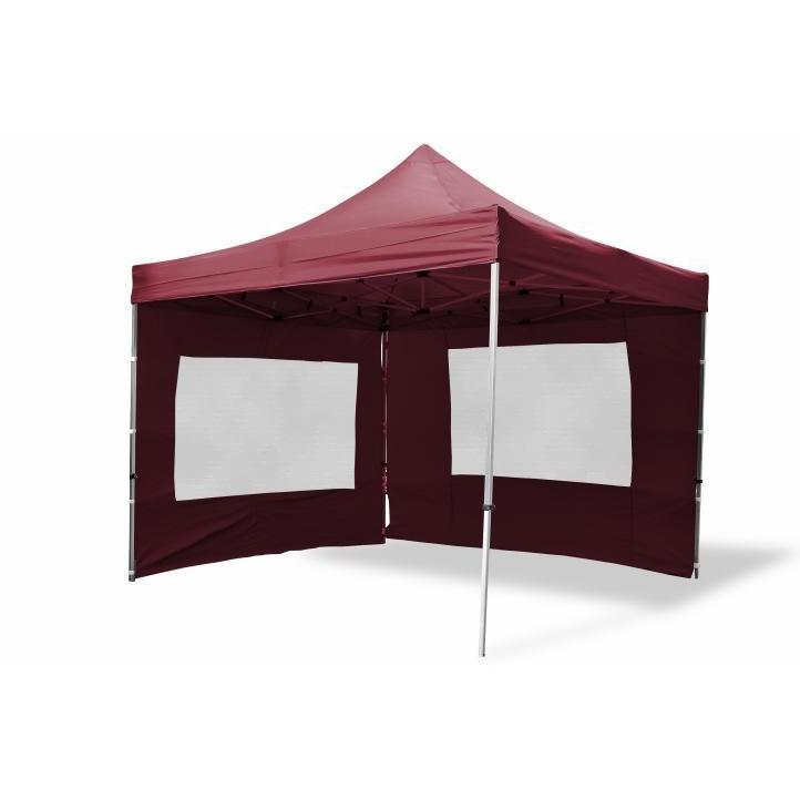 Profi zahradní párty stan nůžkový 3x3 m fialový, 4 boční plachty