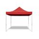 Skládací párty stan hliníkový 3x3 červený voděodolný, 2 bočnice
