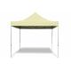 Zahradní stan 3x3 m profi skládací přenosný champagne (béžový), 4 bočnice