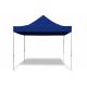 Profi zahradní altán 3x3 m modrý celouzavřený (4x stěna), nůžkový kovový rám