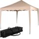 Levný skládací párty stan 3x3 m pro pořádání akcí / na svatbu / prodej zboží, béžový