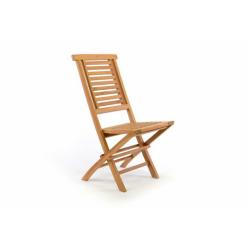 Židle z teakového dřeva na balkon / terasu / zahradu, bez područek